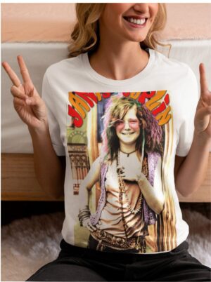 Baby Look Janis Joplin - Peace - Rock Roll