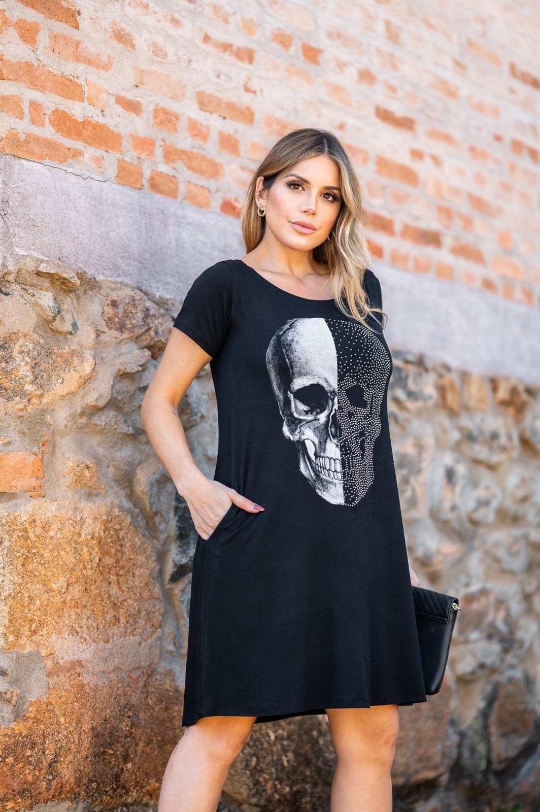 vestido skullx