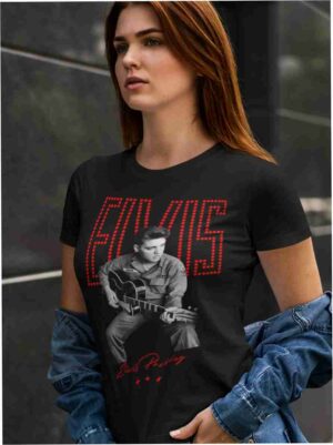 Baby Look Elvis Presley - Tecido Viscolycra