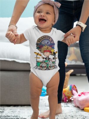 Body Infantil Snoppy Guns Roses - Rock Roll