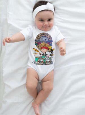 Body Infantil Snoppy Guns Roses - Rock Roll