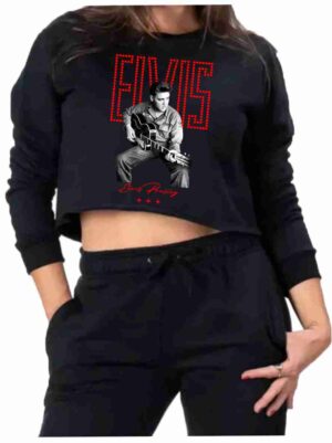 Moletinho Cropped - Elvis Presley - Rock Roll - PERSONALIZAMOS
