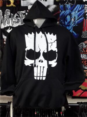 ESGOTADO - Moletom Bart Justiceiro Rock Roll