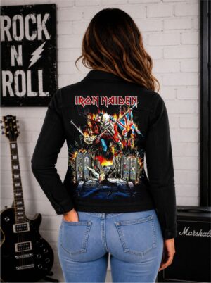 Jaqueta Jeans Sarja IRON MAIDEN
