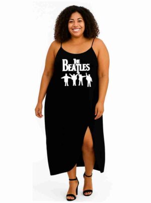 Vestido Transpassado The Beatles Rock Roll - Veste do 42 ao 52