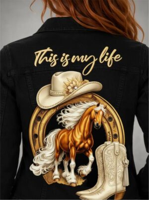 Jaqueta Jeans Sarja COWGIRL - THIS IS MY LIFE