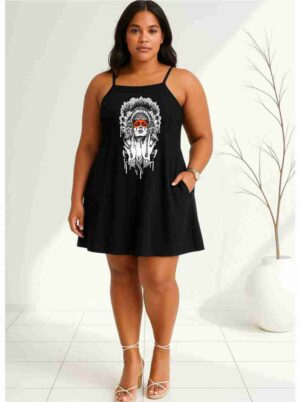 Vestido Trapézio - ÍNDIA - Veste do 36 ao 46