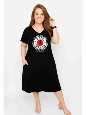 ESGOTADO - Vestido decote V - RAUL SEIXAS - Veste do 42 ao 48