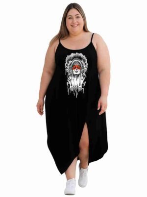 Vestido Transpassado Índia - Veste do 42 ao 52