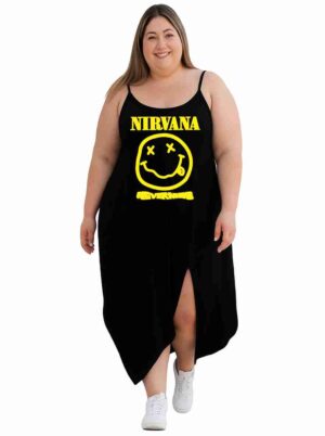 Vestido Transpassado Nirvana Rock Roll - Veste do 42 ao 52