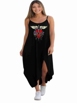 Vestido Transpassado Bon Jovi - Rock Roll - Veste do 42 ao 52