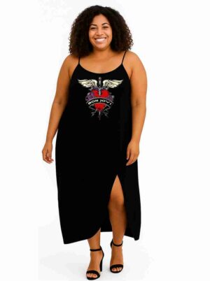 Vestido Transpassado Bon Jovi - Rock Roll - Veste do 42 ao 52