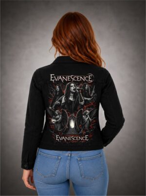 Jaqueta Jeans Sarja EVANESCENCE ROCK AND ROLL
