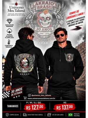 Moletom flanelado STYLE LAKRAIO`S 30 anos