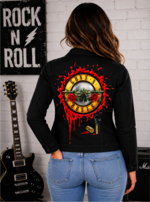 Jaqueta Jeans Sarja GUNS ROSES ARMS