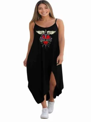 Vestido Transpassado Bon Jovi - Rock Roll -  Veste do 42 ao 52