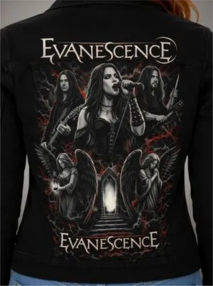 Jaqueta Jeans Sarja EVANESCENCE ROCK AND ROLL