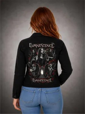 Jaqueta Jeans Sarja EVANESCENCE ROCK AND ROLL